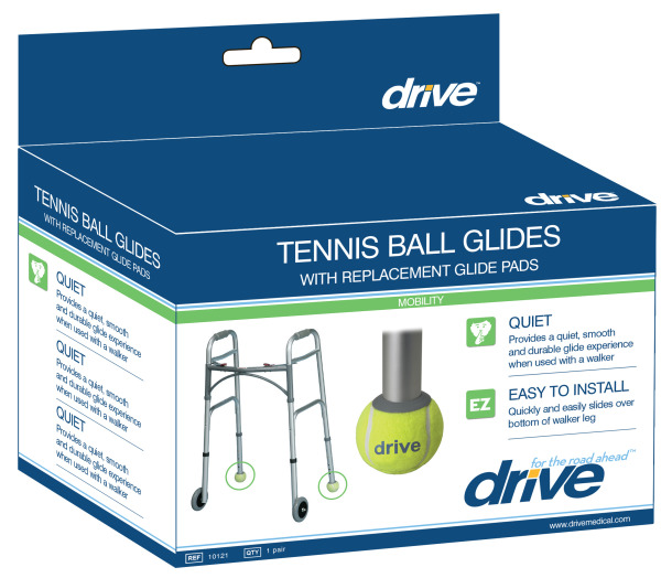 10121 Drive Walker Tennis Ball Glides with Replaceable Glide Pads Retail 10121 Drive Walker Tennis Ball Glides with Replaceable Glide Pads Retail