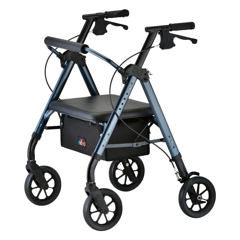4289BL NOVA Star Heavy Duty Rollator 450lb Blue 4289BL NOVA Star Heavy Duty Rollator 450lb Blue