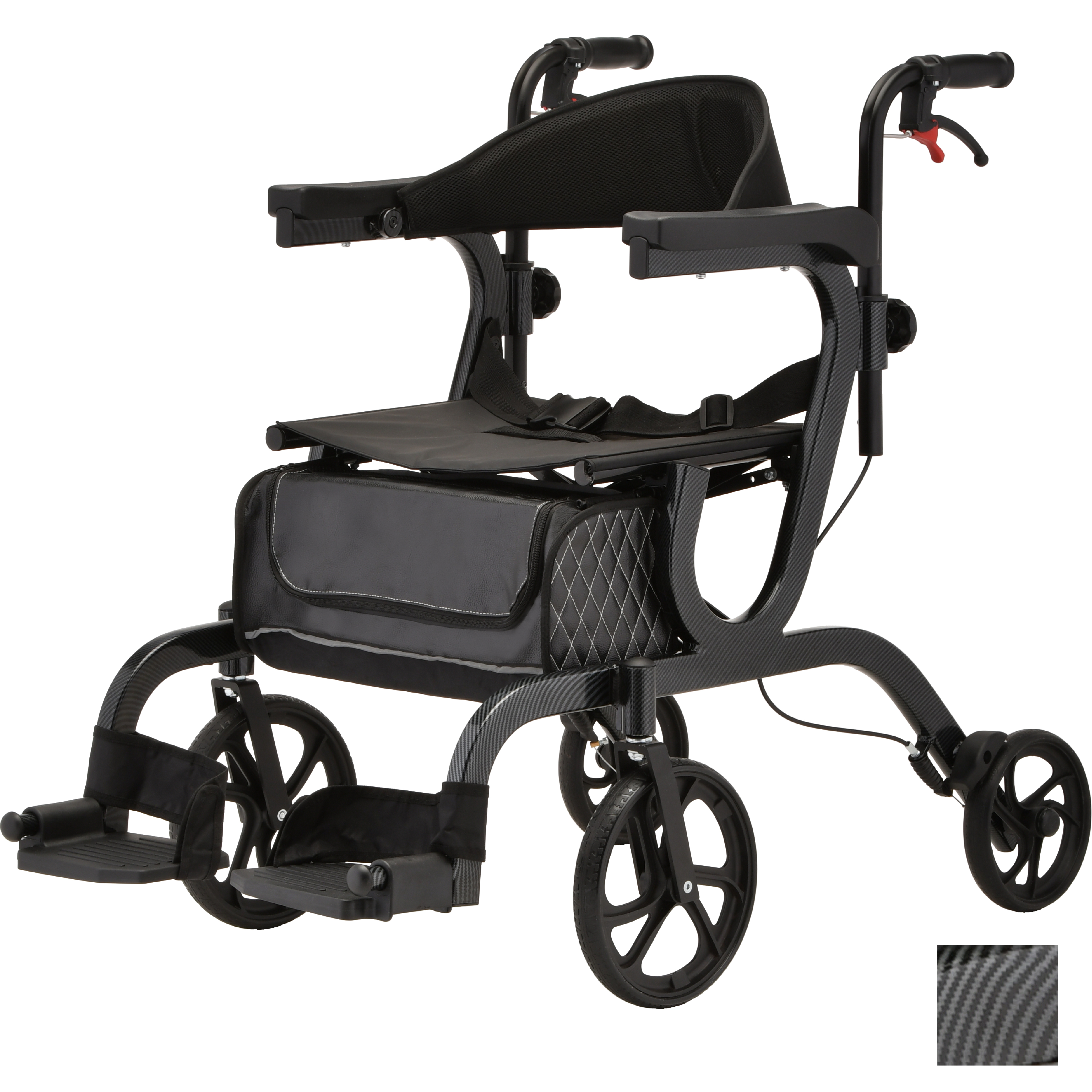 4500BK NOVA Gemini 2 in 1 Rollator Transport Chair Black 4500BK NOVA Gemini 2 in 1 Rollator Transport Chair Black