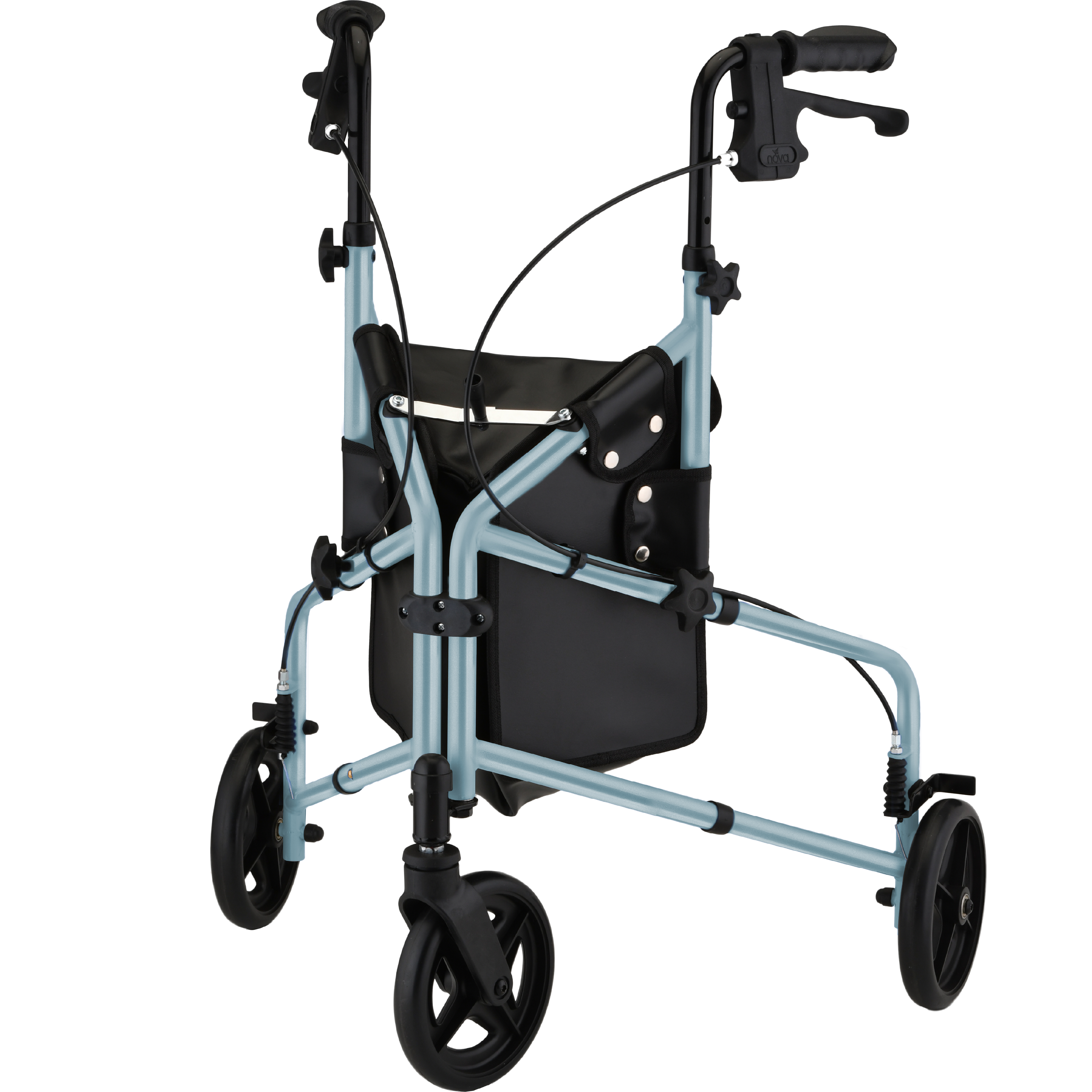 4903DB Nova Active 3 Wheel Rollator Sky Blue