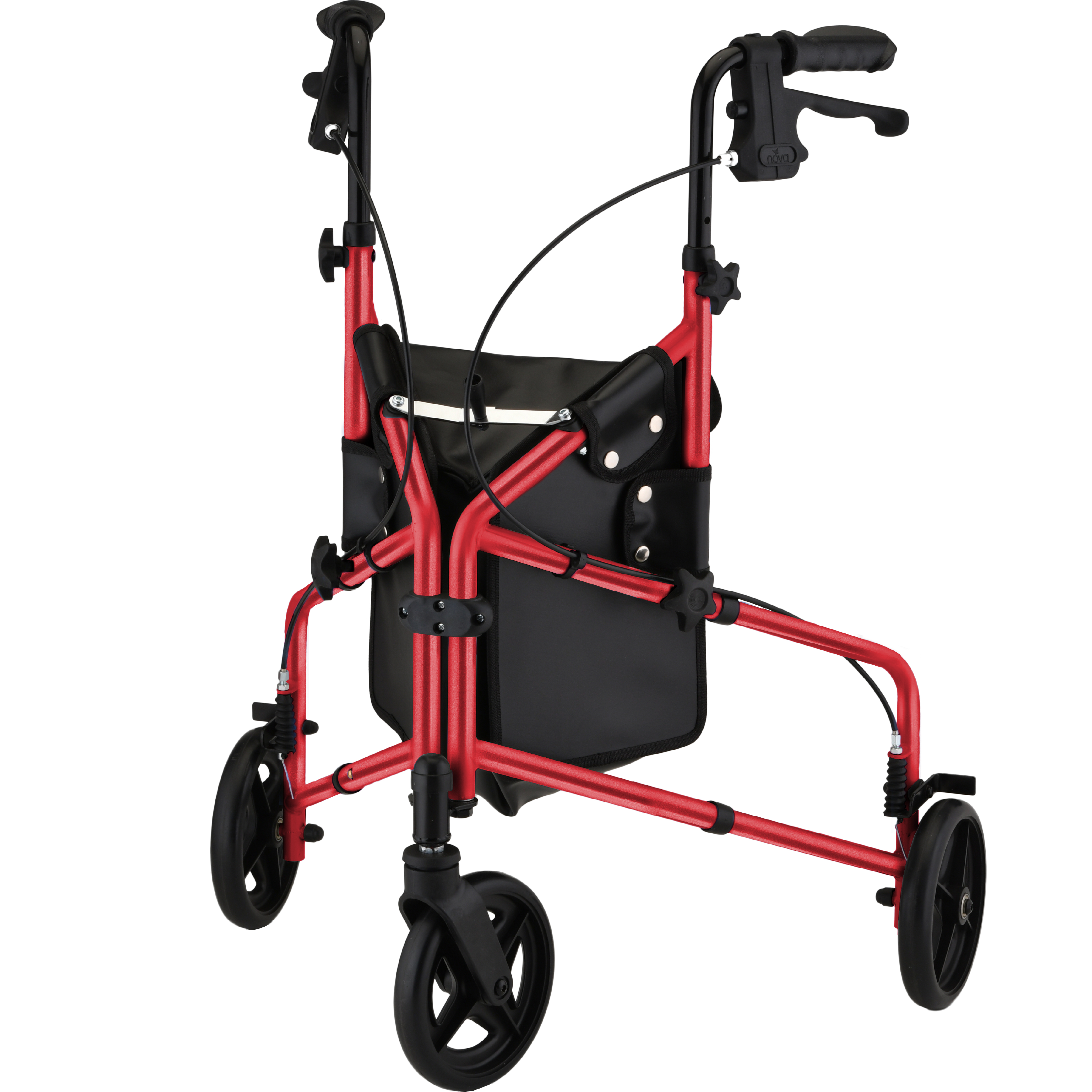4903RD Nova Active 3 Wheel Rollator Red