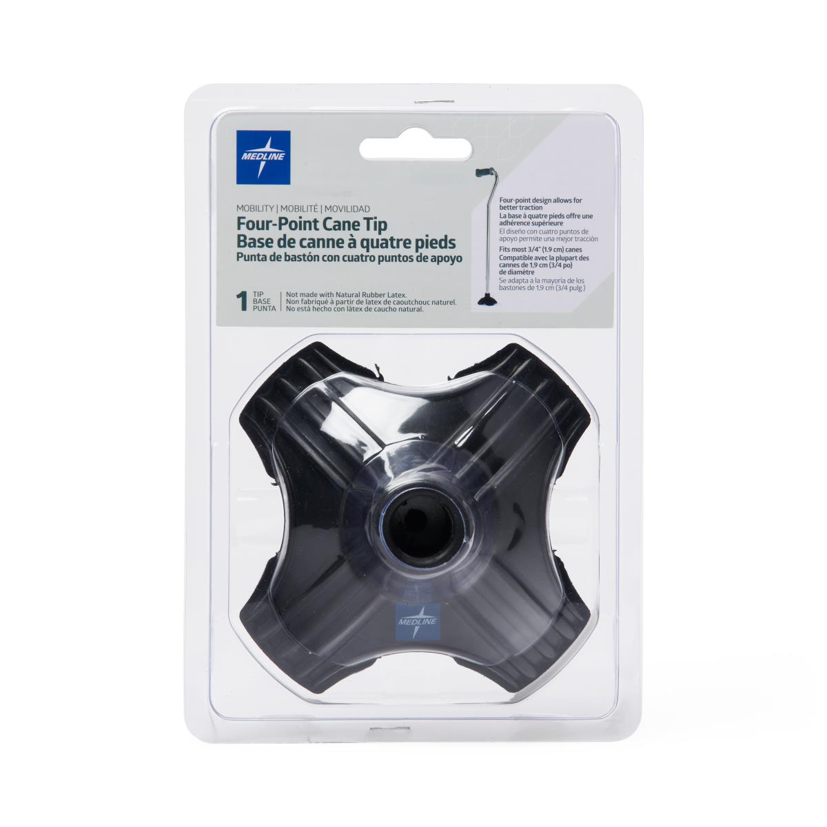 4PTCANETIP Medline 4 point cane replacement tip package 4PTCANETIP Medline 4 point cane replacement tip package