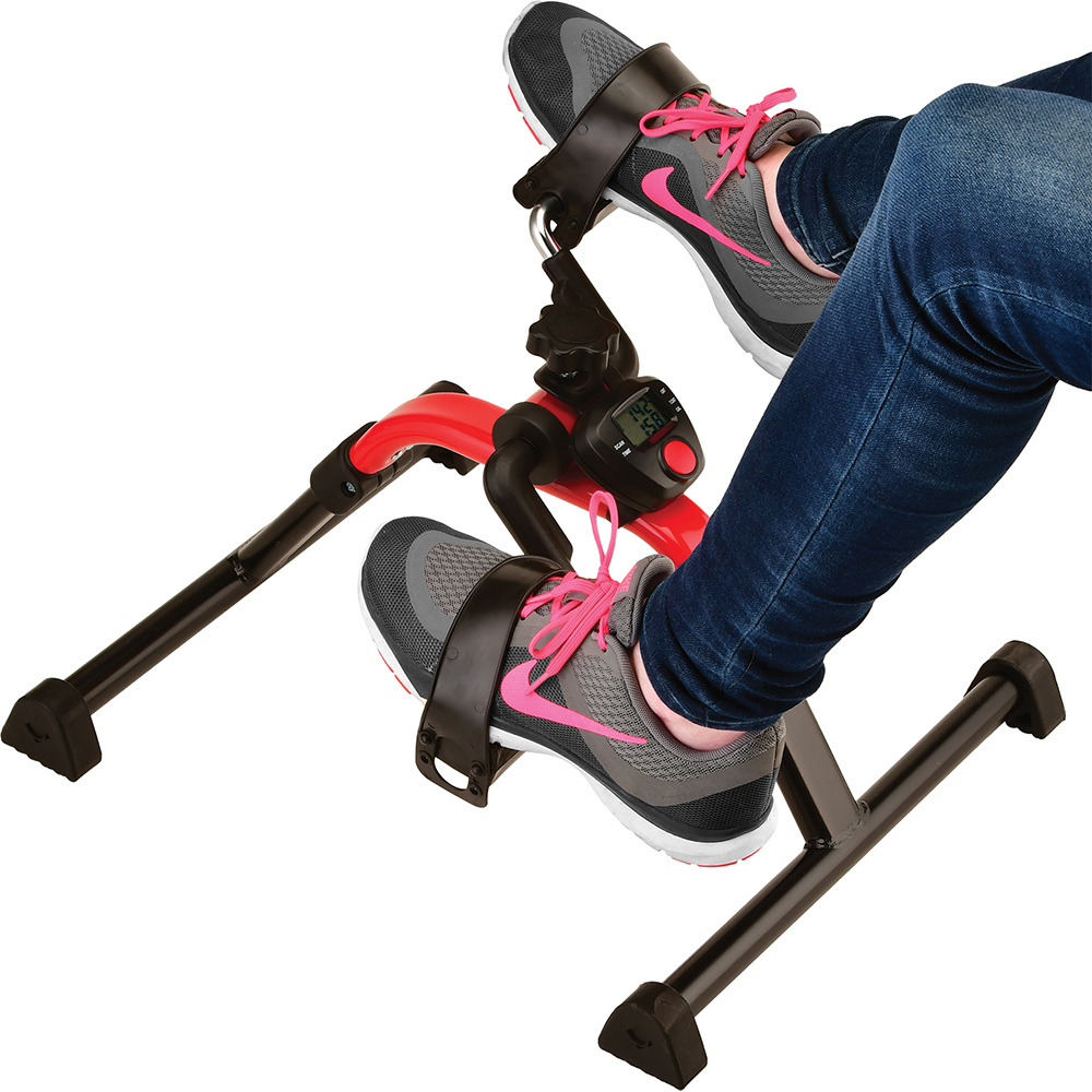 6002 NOVA Pedal Exerciser Digital Red in use feet 6002 NOVA Pedal Exerciser Digital Red in use feet