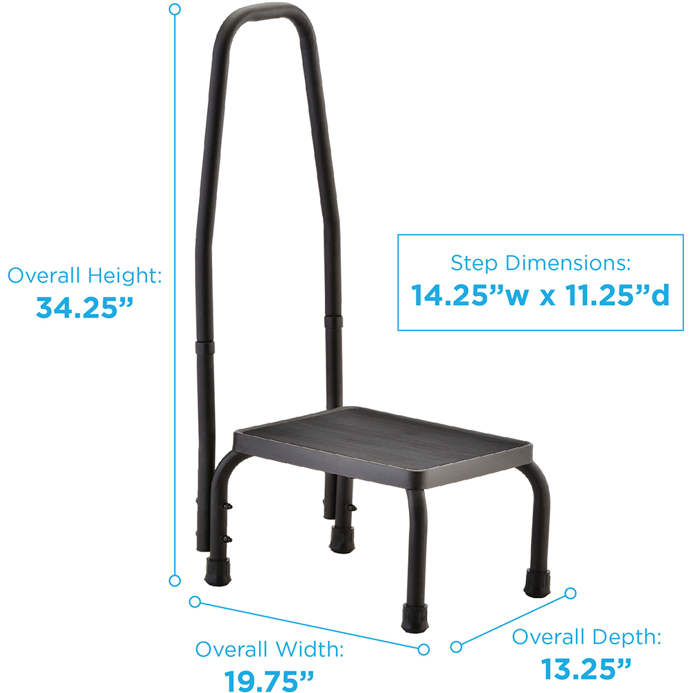 6066 NOVA Step Stool with Hand Rail dimensions 6066 NOVA Step Stool with Hand Rail dimensions