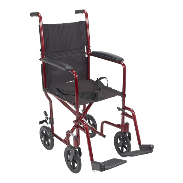 ATC19 Drive Aluminum Transport Chair Red ATC19 Drive Aluminum Transport Chair Red