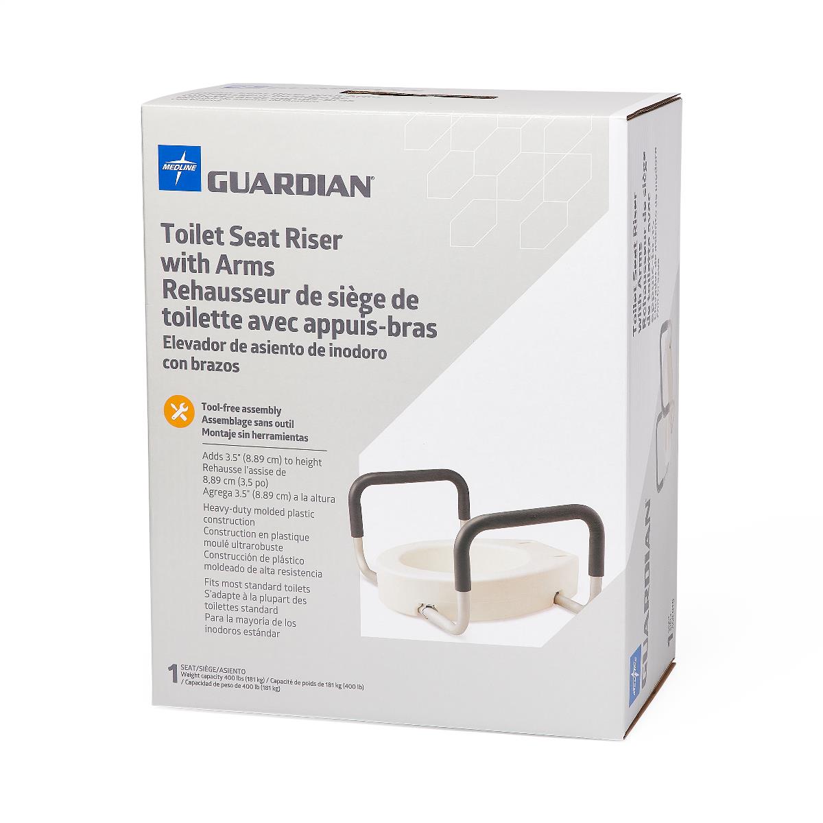 Guardian Toilet Seat Riser With Arms