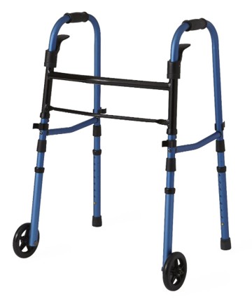 MDS86410KDBW Medline Paddle Folding Walker