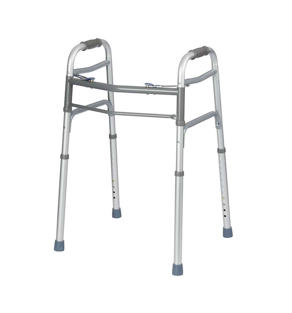 P1300 Two Button Folding Aluminum Walker P1300 Two Button Folding Aluminum Walker