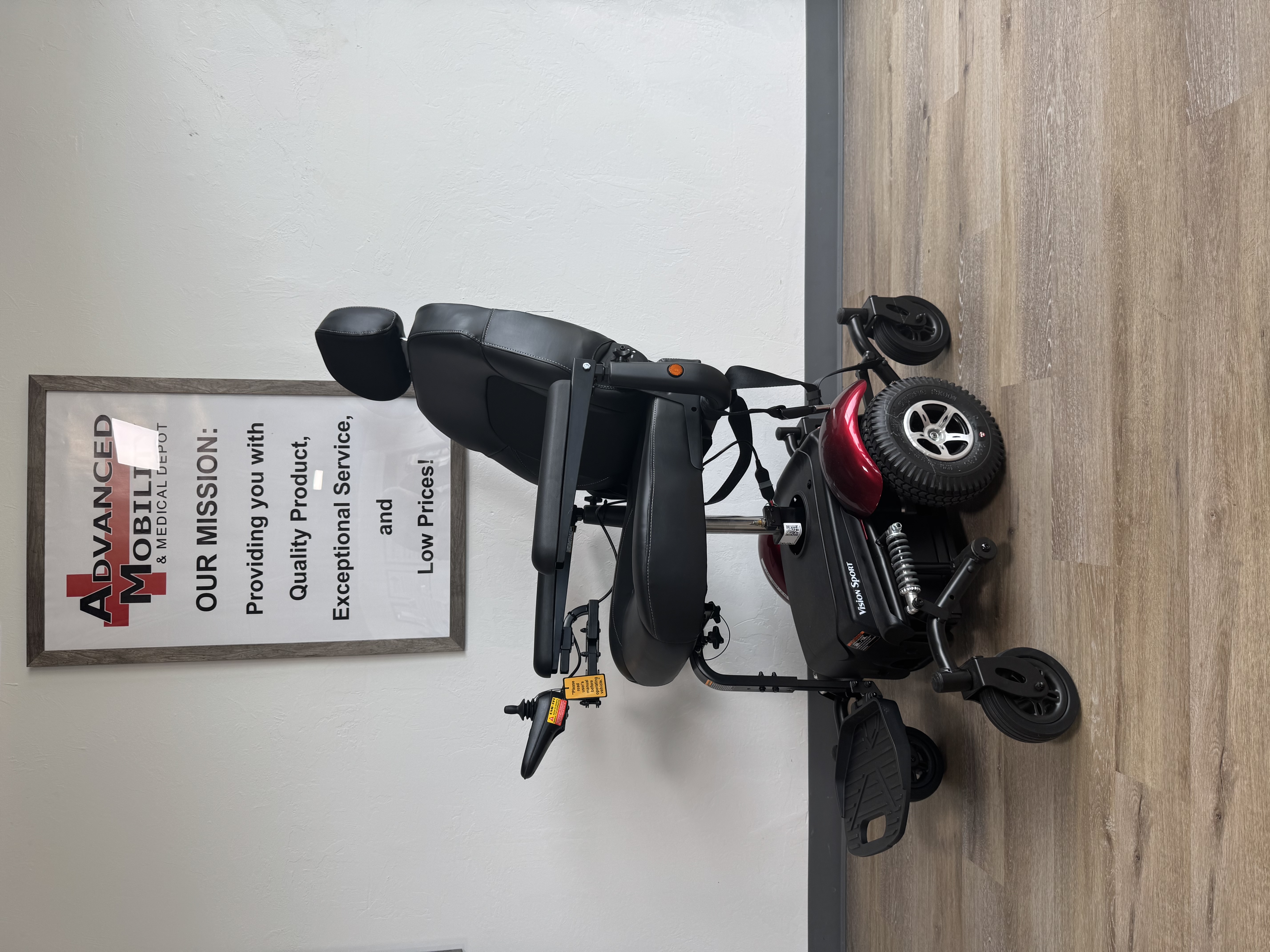 Rent Merits Vision Sport Elevating Seat PWC-2503 Serial Number MU220800852 Rent Merits Vision Sport Elevating Seat Power Wheelchair