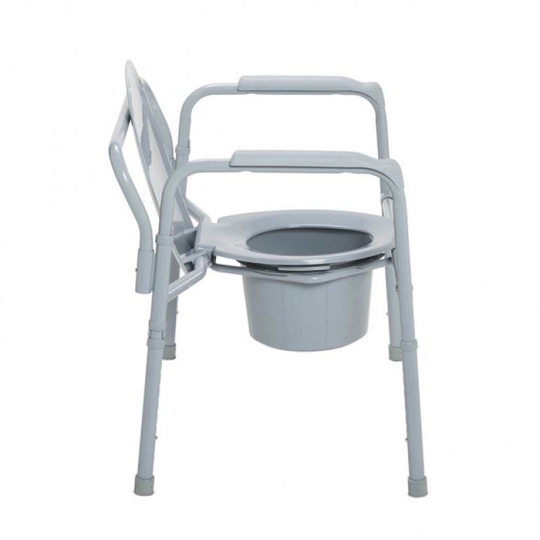 11117N Bariatric Folding Commode side view