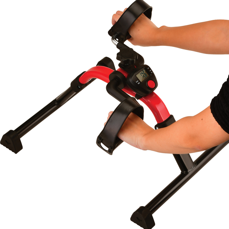6002 NOVA Pedal Exerciser Digital Red in use hands