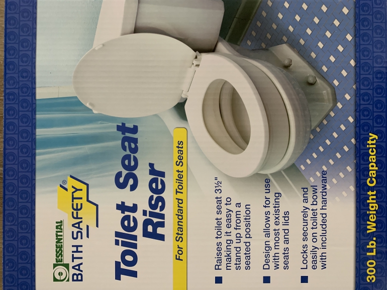 B5080Toilet Seat Riser Standard Retail Box