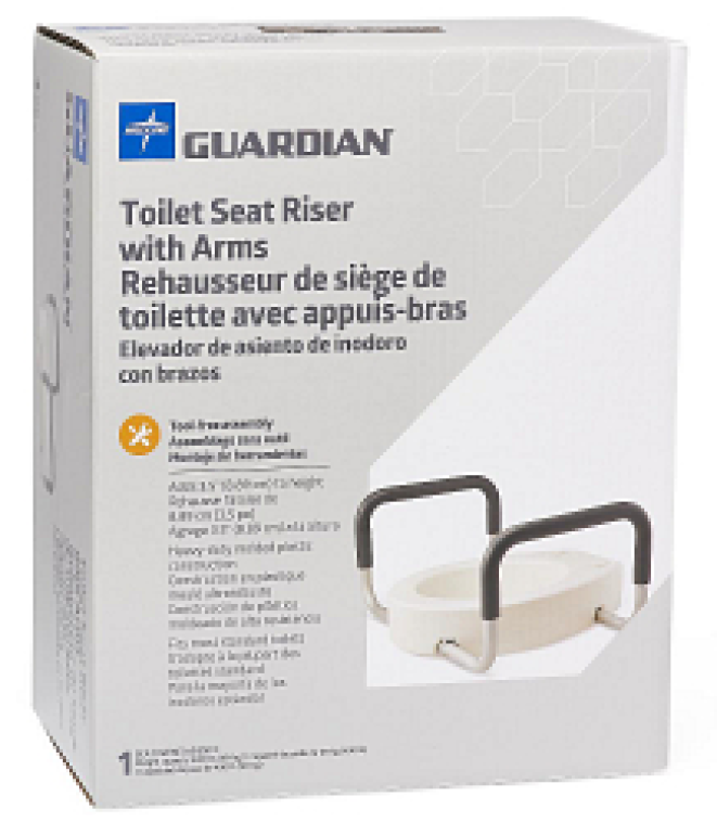 G4-301LRX1 Toilet Seat Riser Elongated with Arms
