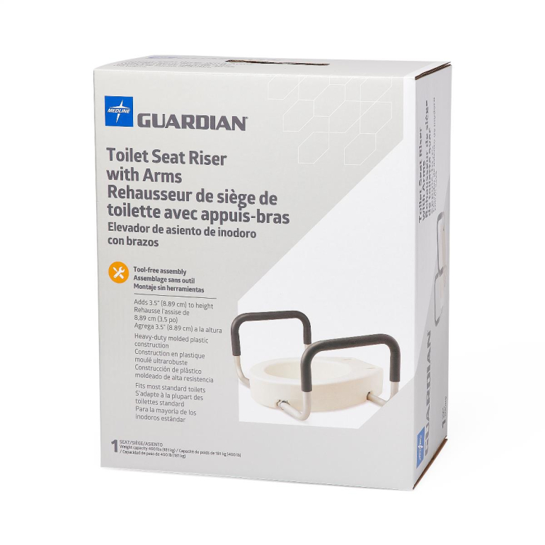 Guardian Toilet Seat Riser With Arms