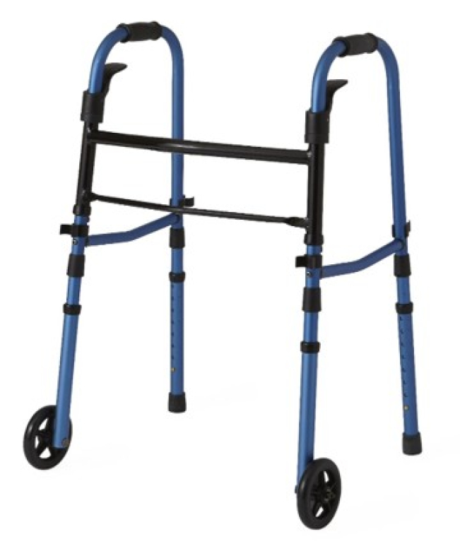MDS86410KDBW Medline Paddle Folding Walker