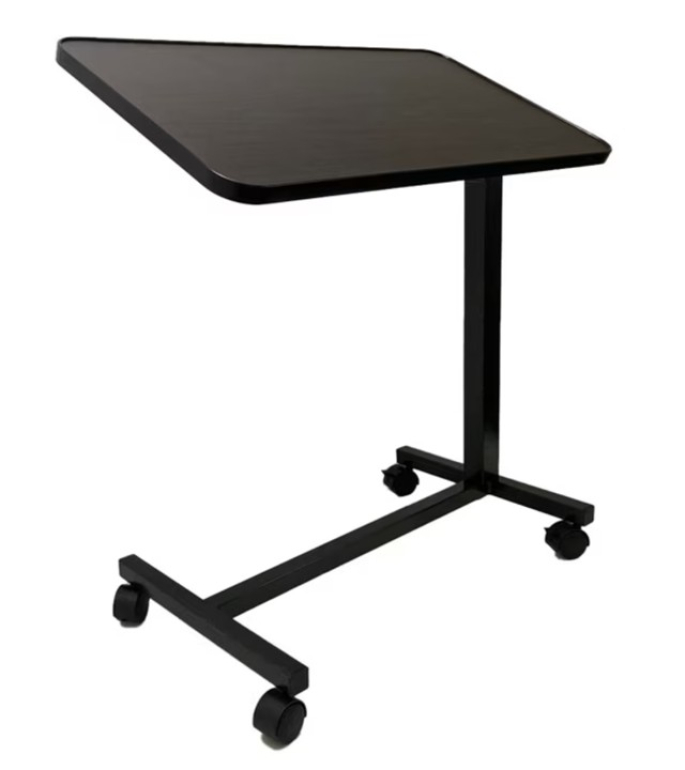 OVER THE BED TABLE ADJUSTABLE WITH TILT.