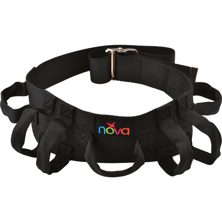 PA-1042 NOVA Gait Belt with Handles Black