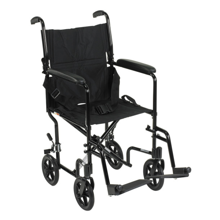 Rent ATC19 Aluminum Transport Chair Black