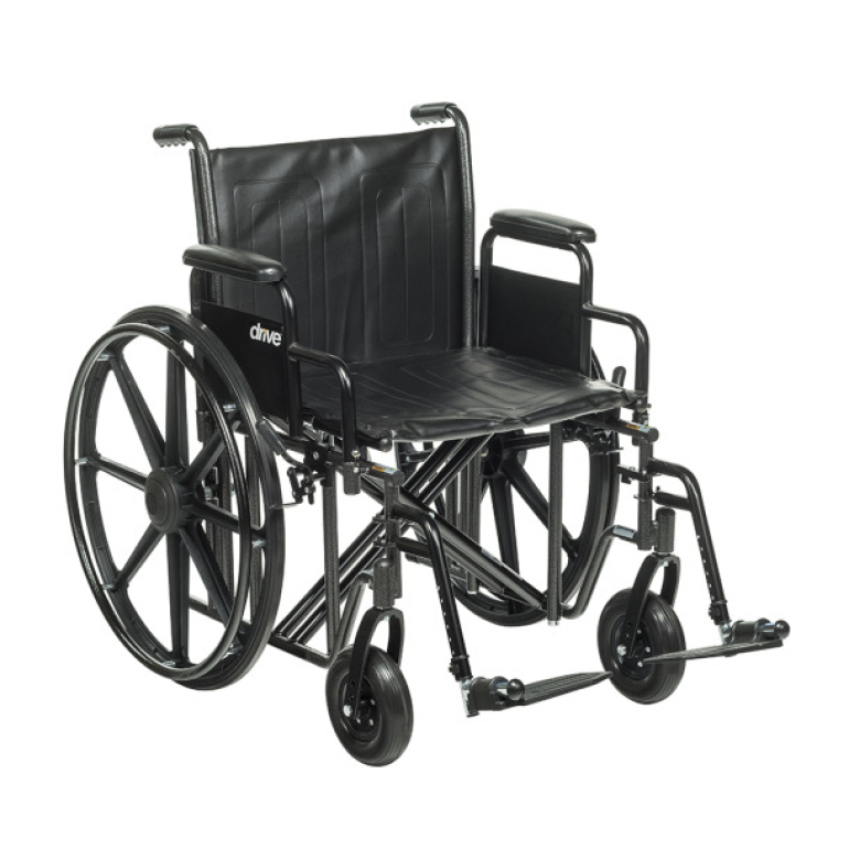 Rental STD22ECDDASF Bariatric Sentra Heavy Duty Wheelchair 22x18