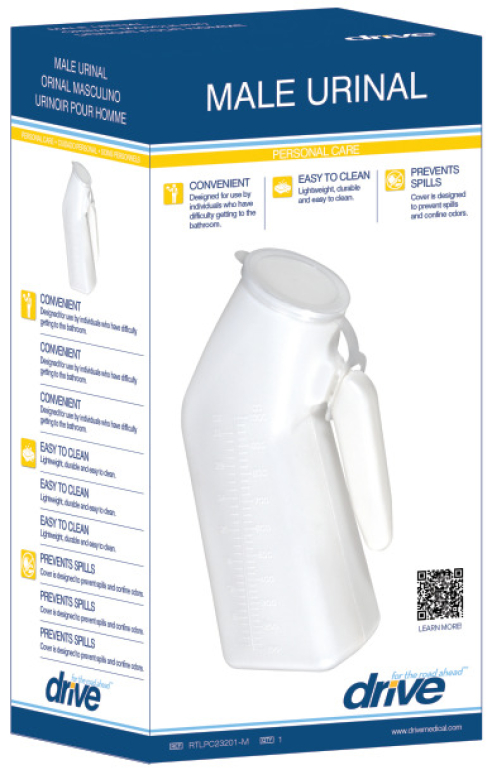 RTLPC-23201M Drive Male Urinal Bottle 32oz