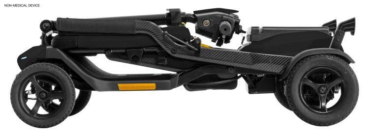 SC15 Super Portable Folding Scooter Folded Black