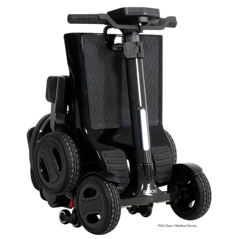 SC25M Pride GoGo Carbon Folded Travel Scooter Folded