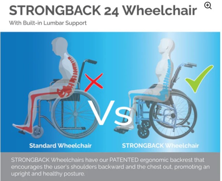 Strongback 24 Wheelchair Lumbar Support 2