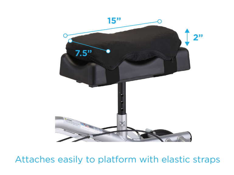 TKW-GC Nova Knee Walker Gel Cover Dimensions