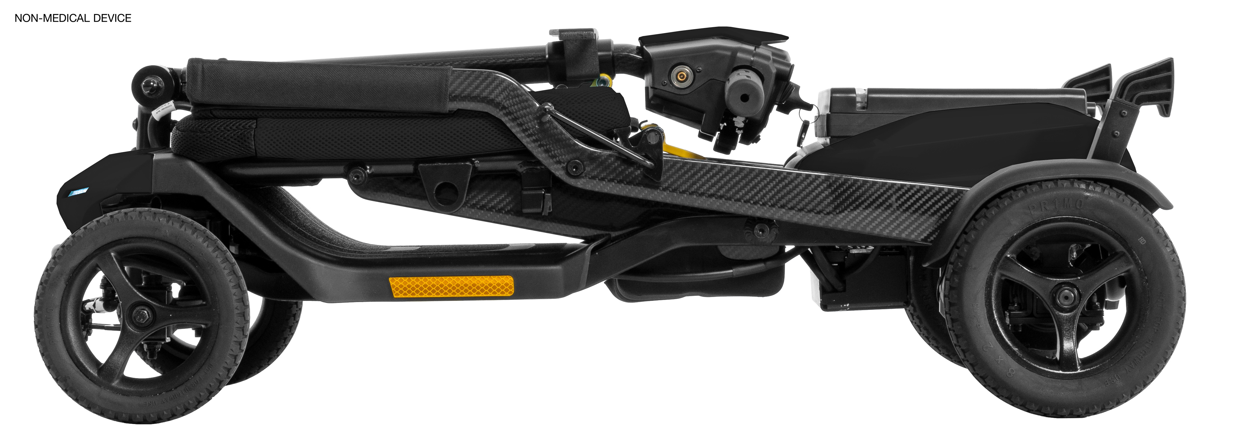 SC15 Super Portable Folding Scooter Folded Black