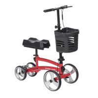 791 Drive Nitro Glide Knee Walker Red thumbnail