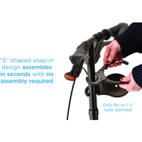 CH-3500 Nova Cup Holder Knee Walker infographic fit thumbnail