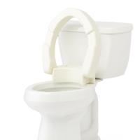G4-300LRX1 TOILET SEAT RISER HINGED ELONGATED ON TOILET UP thumbnail