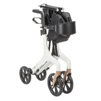 10277WT Aerowalk Ultra Lite Rollator closed view White thumbnail