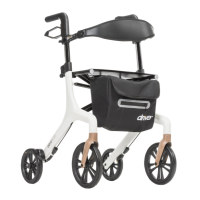 10277WT Aerowalk Ultra Lite Rollator White thumbnail