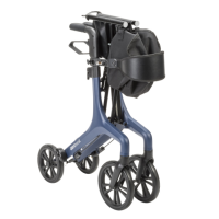 10277BL Aerowalk Ultra Lite Rollator closed view Blue thumbnail
