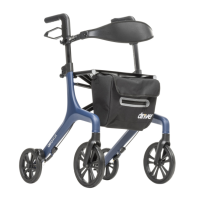 10277BL Aerowalk Ultra Lite Rollator Blue thumbnail