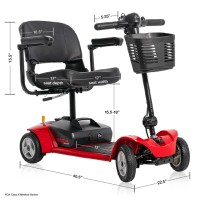 RSC49 Rascal Venture 4 wheel mobility scooter dimensions thumbnail