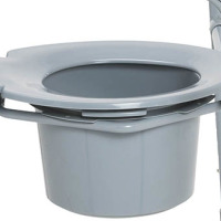 11117N Bariatric Folding Commode side view thumbnail