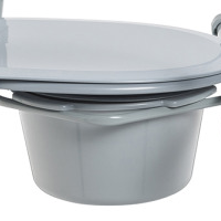 11148 Folding Steel Commode Side View Closed Seat 1 thumbnail
