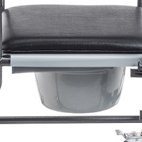 11120SV-1F Upholstered Drop Arm Wheeled Commode side view 1 thumbnail 11120SV-1F Upholstered Drop Arm Wheeled Commode side view 1 thumbnail