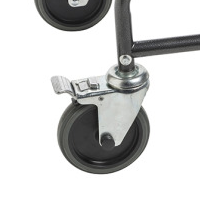 11120SV-1F Upholstered Drop Arm Wheeled Commode locking wheels 1 thumbnail 11120SV-1F Upholstered Drop Arm Wheeled Commode locking wheels 1 thumbnail