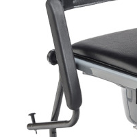 11120SV-1F Upholstered Drop Arm Wheeled Commode drop arm 1 thumbnail 11120SV-1F Upholstered Drop Arm Wheeled Commode drop arm 1 thumbnail