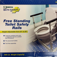 B5041 Toilet Safety Rails Free Standing Retail Box thumbnail