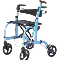 800 Rhythm Healthcare Translator 2 in 1 Rollator and Transport Chair Blue 2 thumbnail 800 Rhythm Healthcare Translator 2 in 1 Rollator and Transport Chair Blue 2 thumbnail