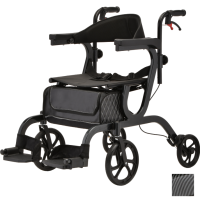 4500BK NOVA Gemini 2 in 1 Rollator Transport Chair Black thumbnail