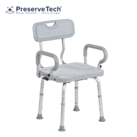 RTL12A001-GR Preserve Tech Swivel Bath Chair with Back and Arms thumbnail