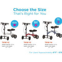 TKW Nova Turning Knee Walker options thumbnail